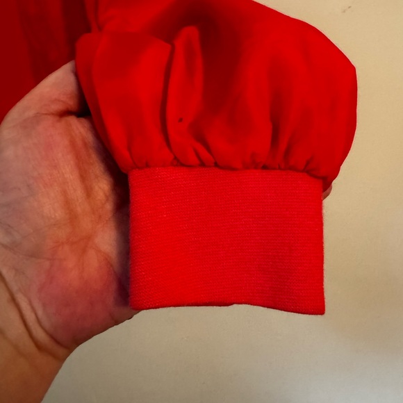 Vintage Red Silk Jacket - Picture 3 of 10